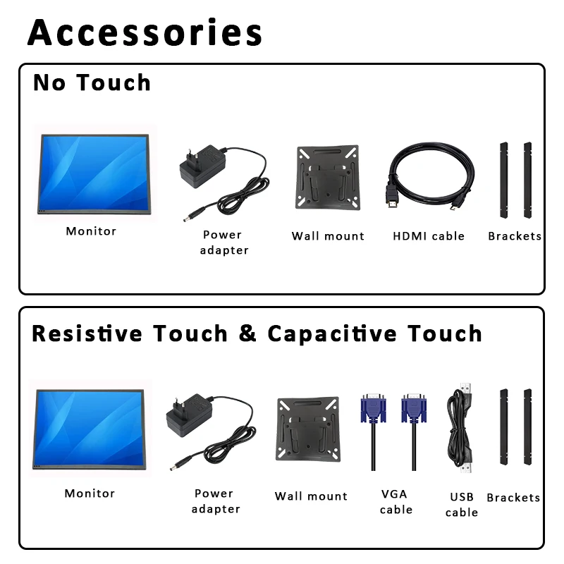 Для наружного использования 17-дюймовый 1280*1024 800-1000cd/м² Резистивный/емкостный