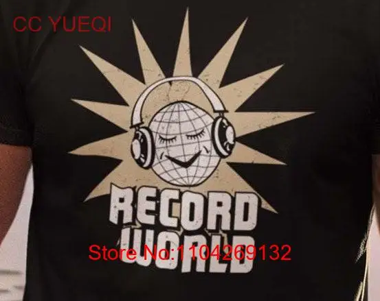 Футболка Record World Music New York Retro Bygone Брендовая футболка с длинными или короткими