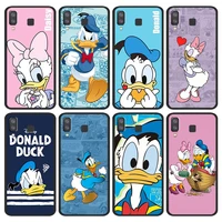 donald duck disney phone case for samsung galaxy a9 a8 star a7 a6 a5 a3 a2 2018 2017 2016 silicone black cover soft coque capa
