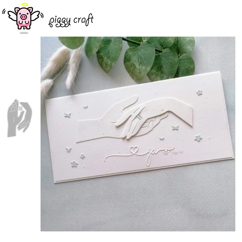 Piggy Craft metal cutting dies cut die mold Proposing hands Scrapbook paper craft knife mould blade punch stencils dies