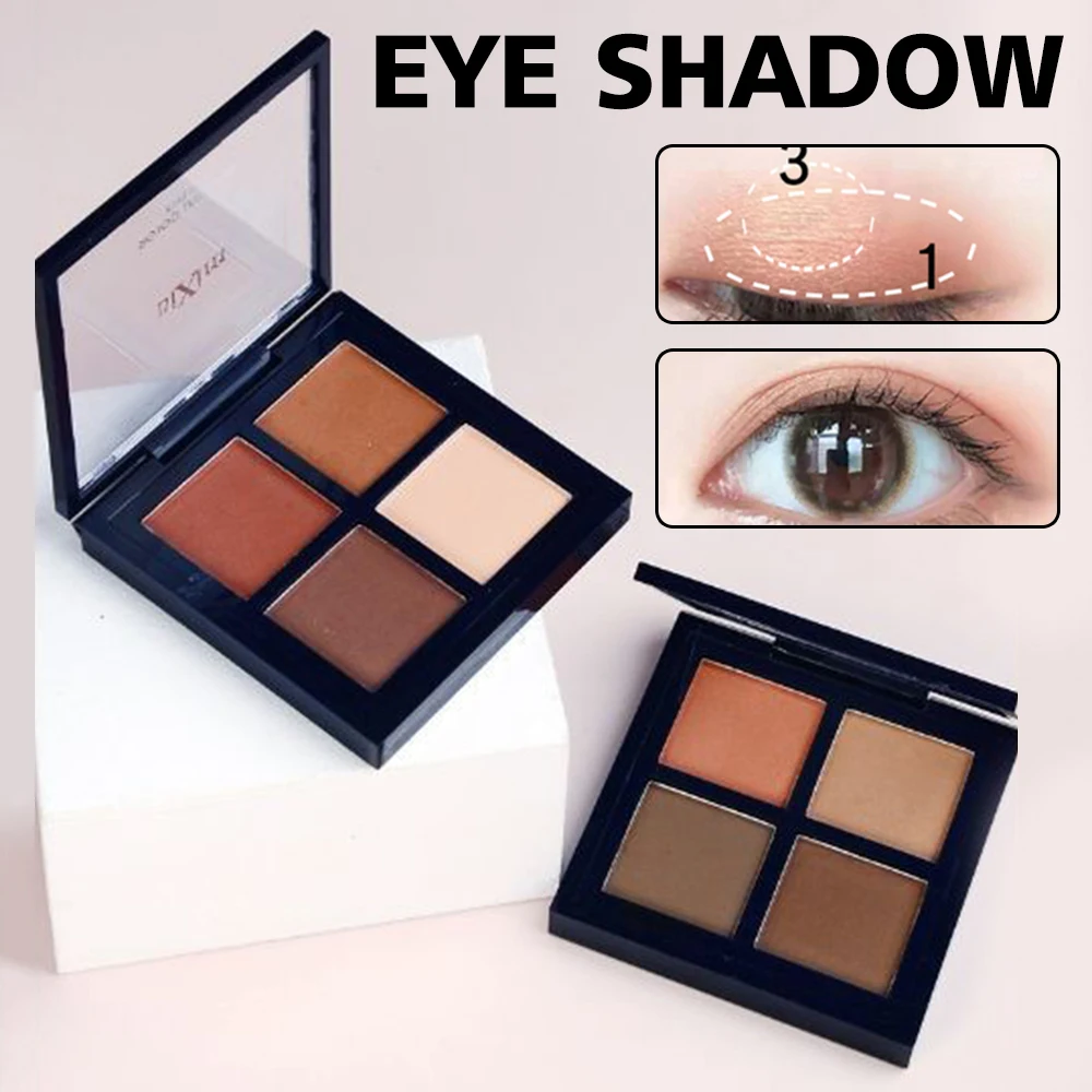 

Simple Highly Pigmented Natural Glitter Earth Pearly Matte Eye Shadows Lasting Waterproof Eye Makeups Cosmetics For Women Girls