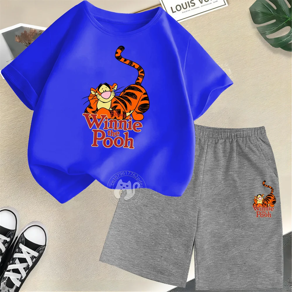 Комплект из футболки с коротким рукавом и шортов 100% хлопка