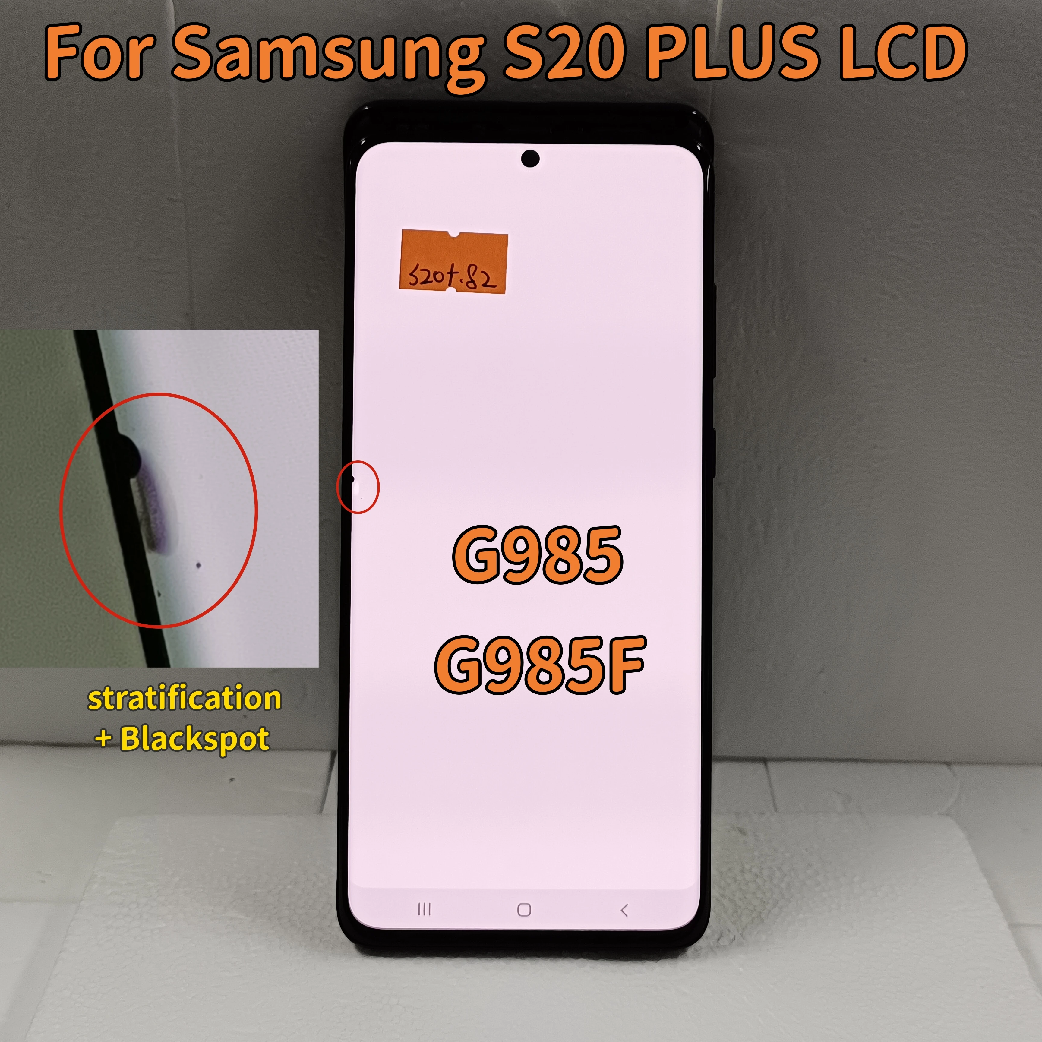 6 7-дюймовый AMOLED ЖК-дисплей для S20 + G985 G985U дигитайзер сенсорного экрана в сборе с