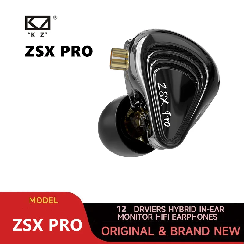 KZ ZSXPRO ZSX Pro 5BA 1DD Гибридный привод Наушники 10 мм Динамический IEMs HIFI Спортивные