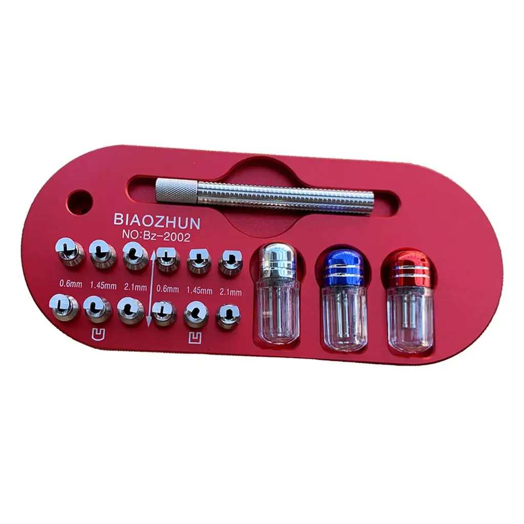 

1 Set Watch Needle Remover, Watch Hand Presser Lifter, Watchmaker Repair Tools, Metal Pressure Nozzles 0.6mm, 1.45mm, 2.1mm