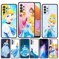 phone case cover for samsung galaxy a02s a12 a21s a30 a50 a20e a11 a20 a10e a40 a70 a90 soft capa disney cinderella princess