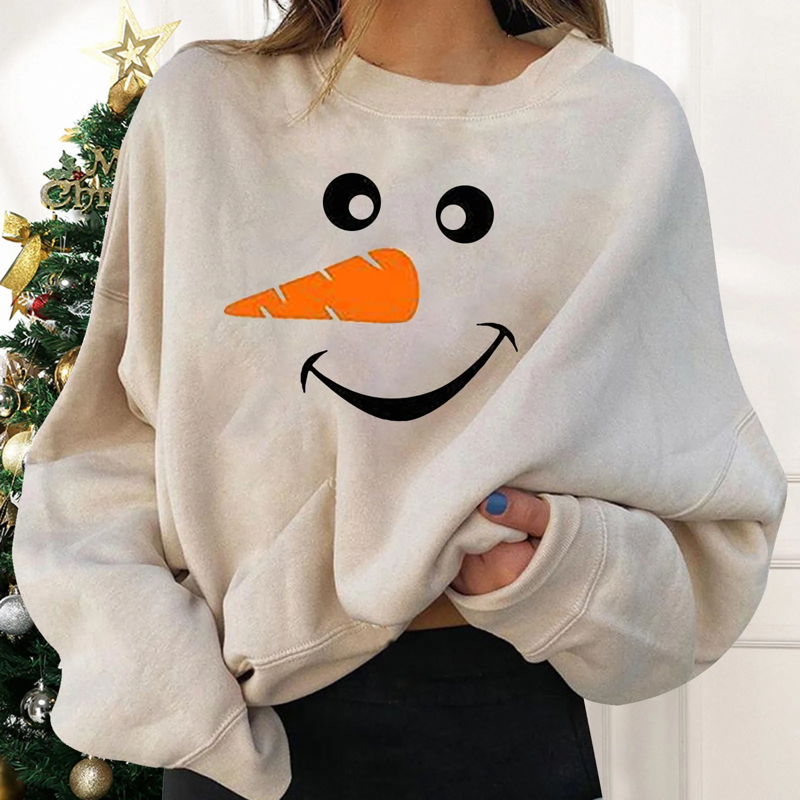 

Womens Dress Sweaters And Jackets Comfy Long Hiliarious Ugly Christmas Sleeve Holiday Print Winter Pullover Sweaters for Women