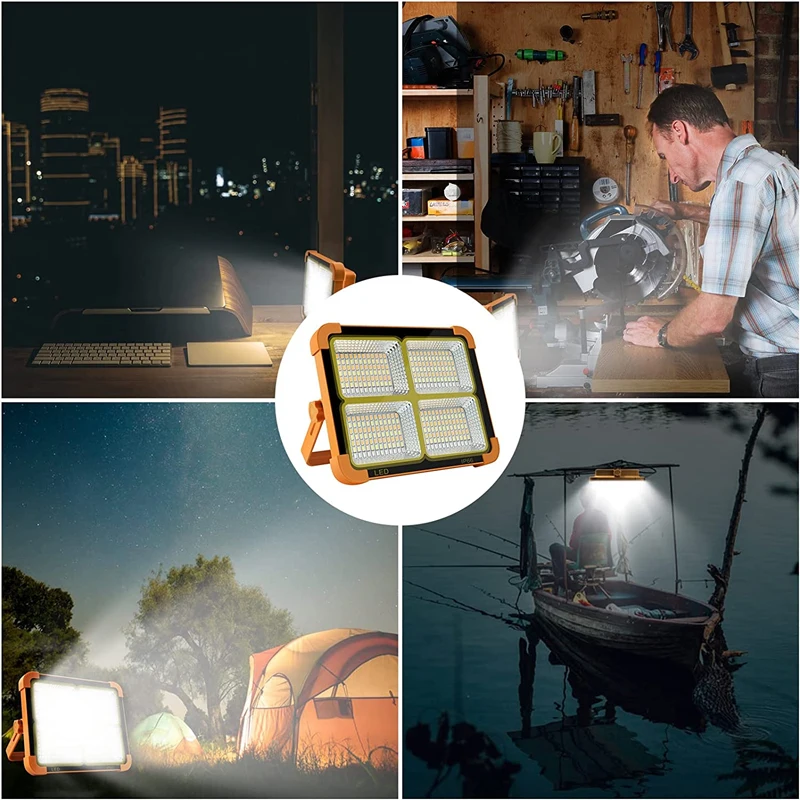 Внешний портативный фонарь с солнечной батареей