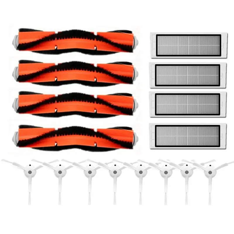 

Запчасти для робота-пылесоса Xiaomi 1st 1 s MI Roborock S50 S51 S55 S6 T60 T61 T65, основная и боковая щетки, набор HEPA-фильтров