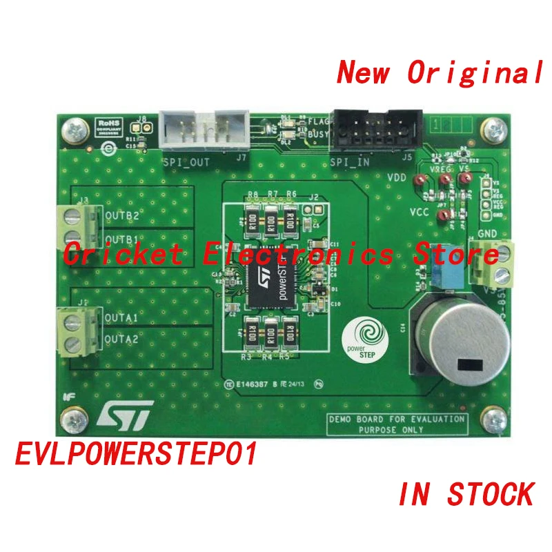 

EVLPOWERSTEP01 система управления питанием IC, инструмент для разработки, встроенный микрошаговый контроллер, Power MOSFETs оценочная bo