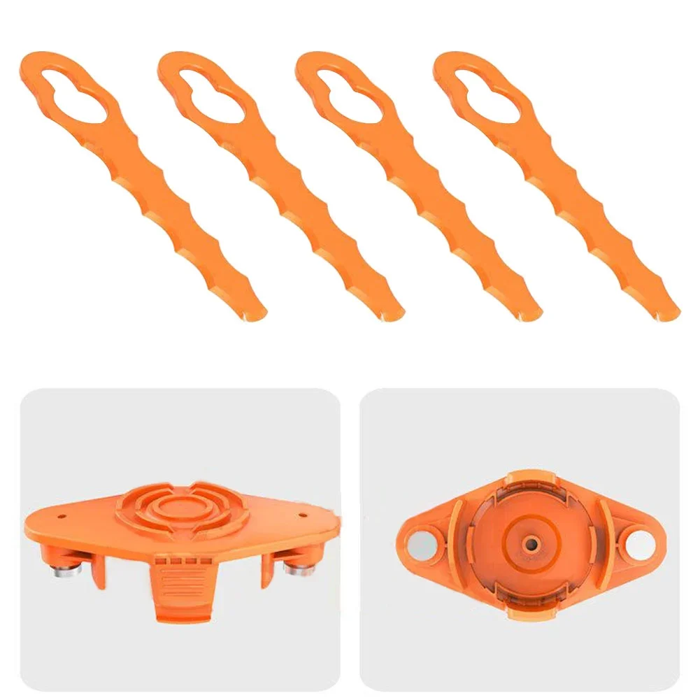 4 шт. 79*19 мм сменные пластиковые лезвия для газонокосилки Worx WG150 WG151 WG151.5 WG152 WG180