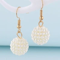bohemian pearl earrings for women girl light luxury circle earrings for girl fashion gifts wedding jewelry