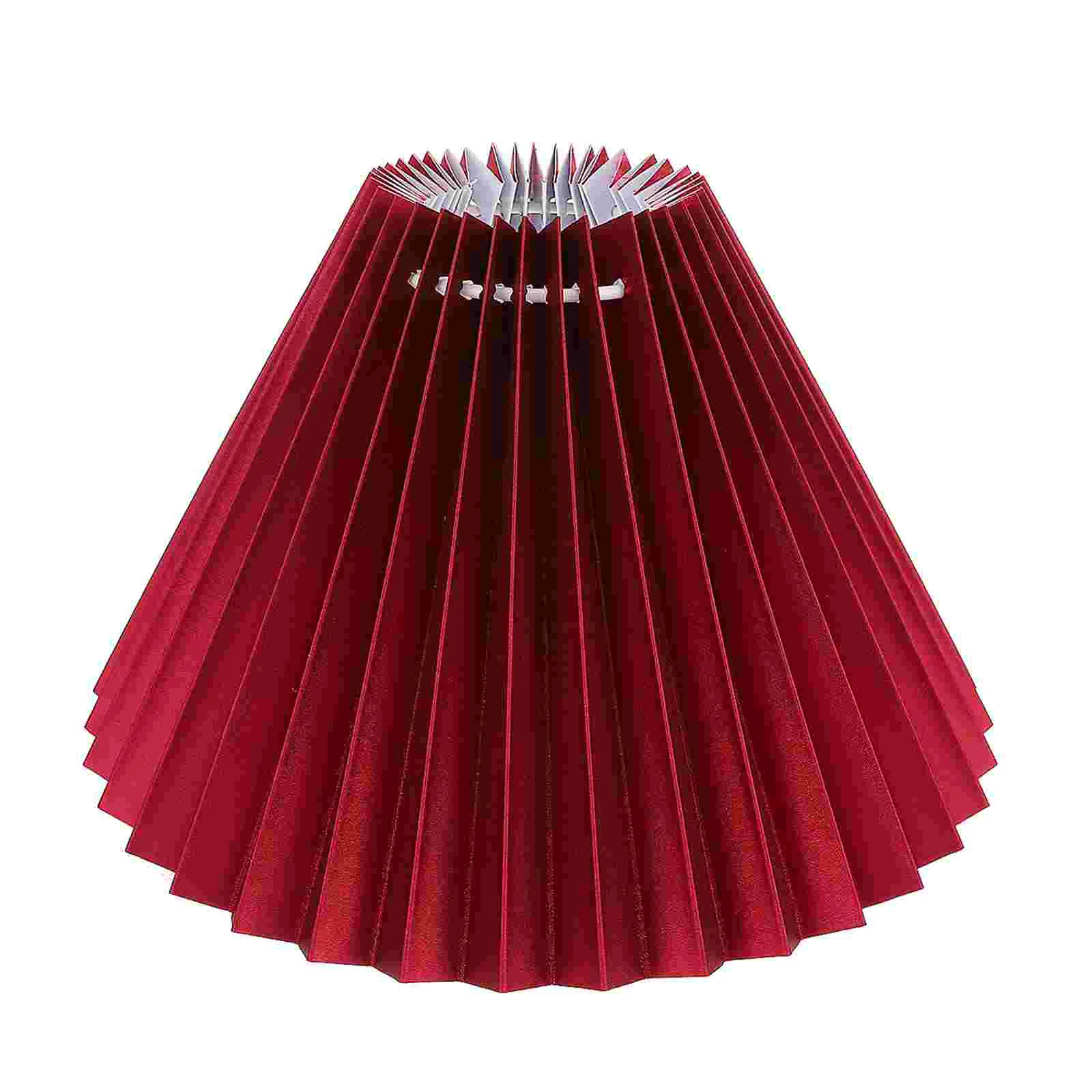 

Lamp Shade Lampshade Pleated Shades Cover Replacement Table Floor Fabricfolding Cloth Medium Cream Clip Small Large Stiffel Bell
