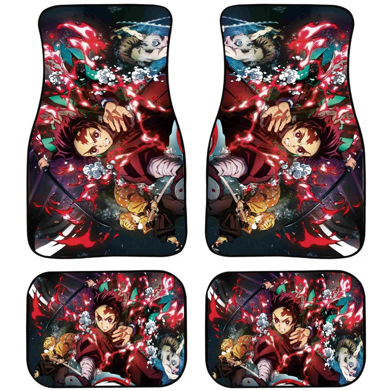 

Коврик резиновый мужской с аниме-героями, дизайнерский мат для ног, для мужчин и женщин, аксессуары для защиты интерьера автомобиля