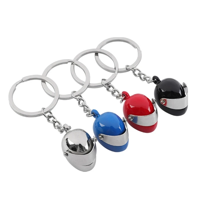 

Motorcycle Helmet Keyring Key Chain Women Men Car Keychain Bag Customizable Drop Shipping