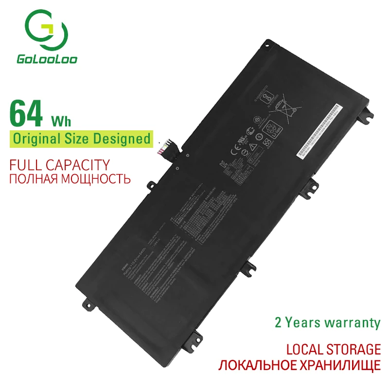 

Golooloo 15.2V 64Wh B41N1711 Laptop Battery For Asus FX503VM-DM032T E4194T ED191T Rog GL503GE Rog STRIX GL503GE-EN129T EN269T