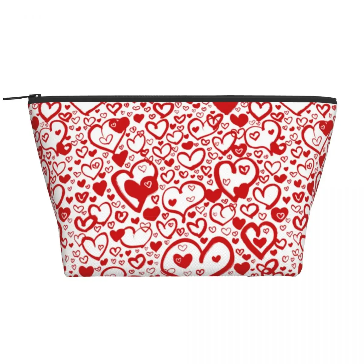 

Love Heart Zip Storage Organizers Cheerful Graffiti Hearts Organization For Makeups Makeup Bag Women Cosmetic Bags