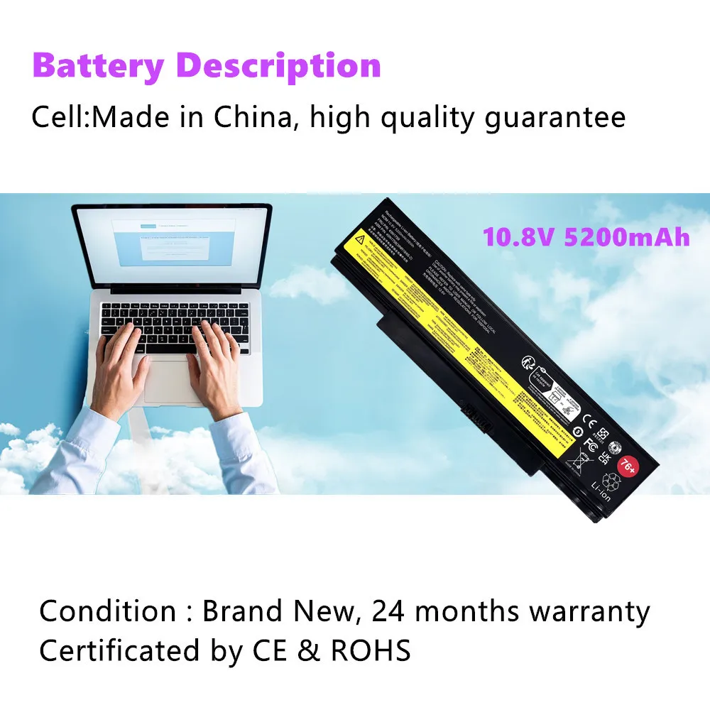 Фото 45N1762 45N1759 Аккумулятор для ноутбука Lenovo ThinkPad E550 E550C E560 E555 E565 E565C 45N1758 45N1760 45N1761 45N1763 №2