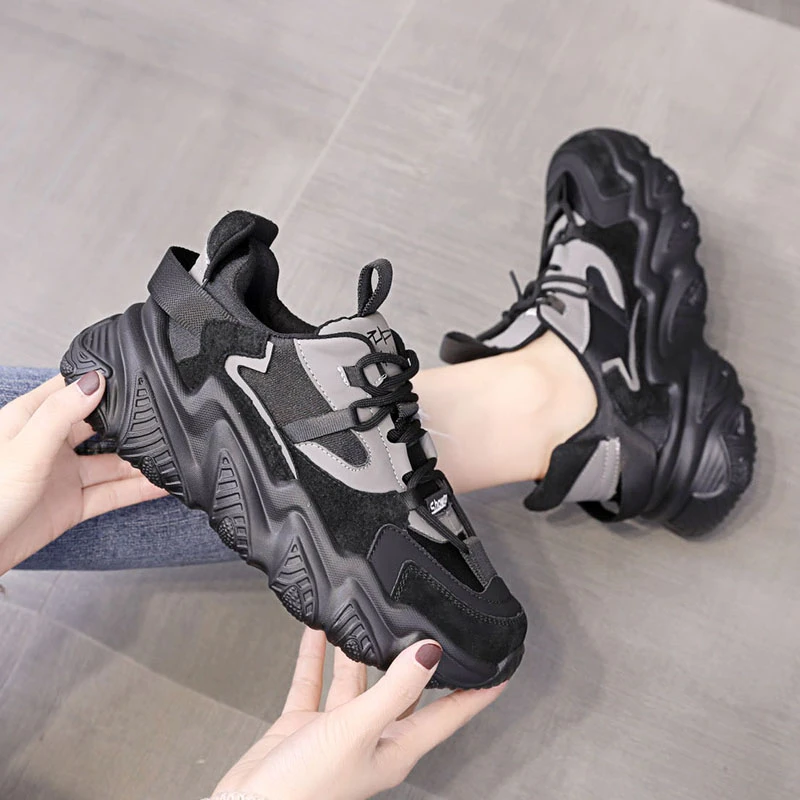 

Женская спортивная обувь, новая обувь на толстой подошве, Уличная обувь для отдыха на мягкой подошве, прогулочная обувь, беговая Обувь, женс...