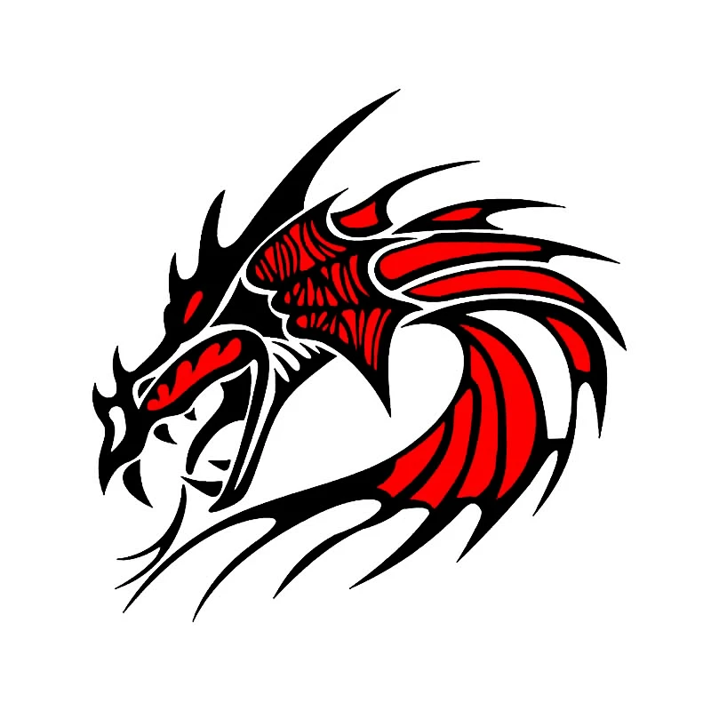 

Car Sticker Creative Twocolor Flying Dragon Vinyl Car Sticker Car Motorcycle Bumper Body Car Window Decoration Decals Sunscreen