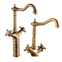 basin faucets bathroom waterfall faucet chrome plated dual handle brass basin mixer torneira