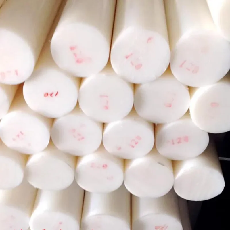 Белый пластиковый нейлоновый стержень круглый от 3 до 300 мм