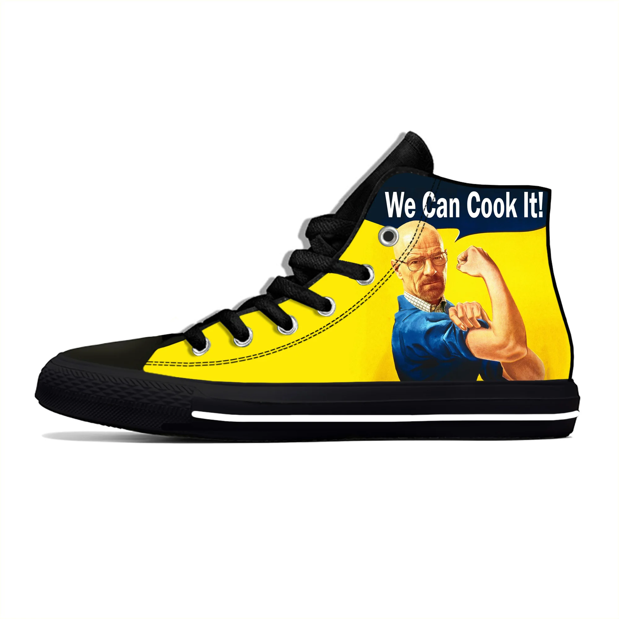 

Movie Breaking Bad High Top Sneakers Mens Womens Teenager Casual Shoes Canvas Running Shoes 3D Print Breathable Lightweight shoe