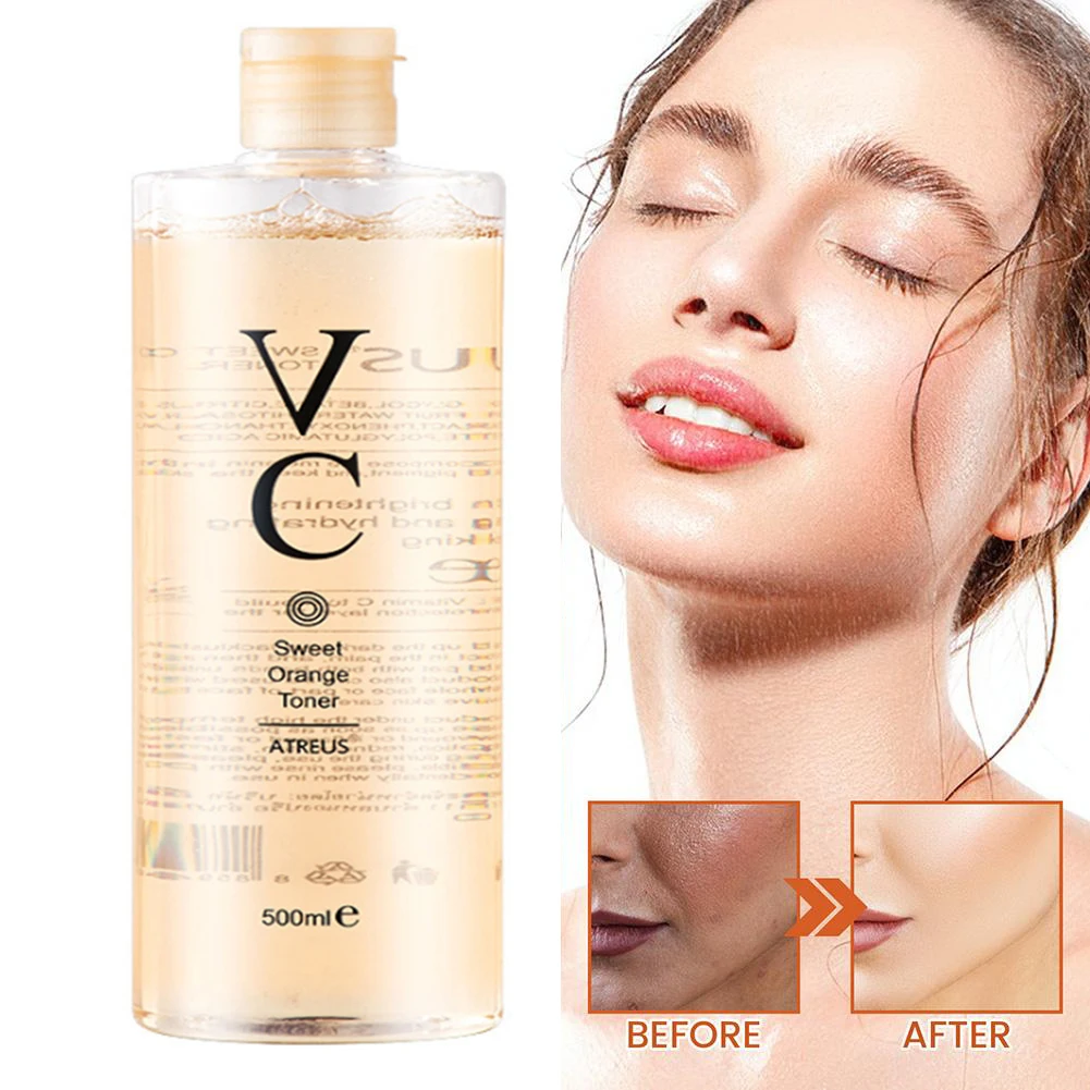 

500ml Vitamin C Toner Hydrating Moisturizing Refreshing Shrinking Pore VC Spray Anti-aging Anti-wrinkle Facial Water Skin Care