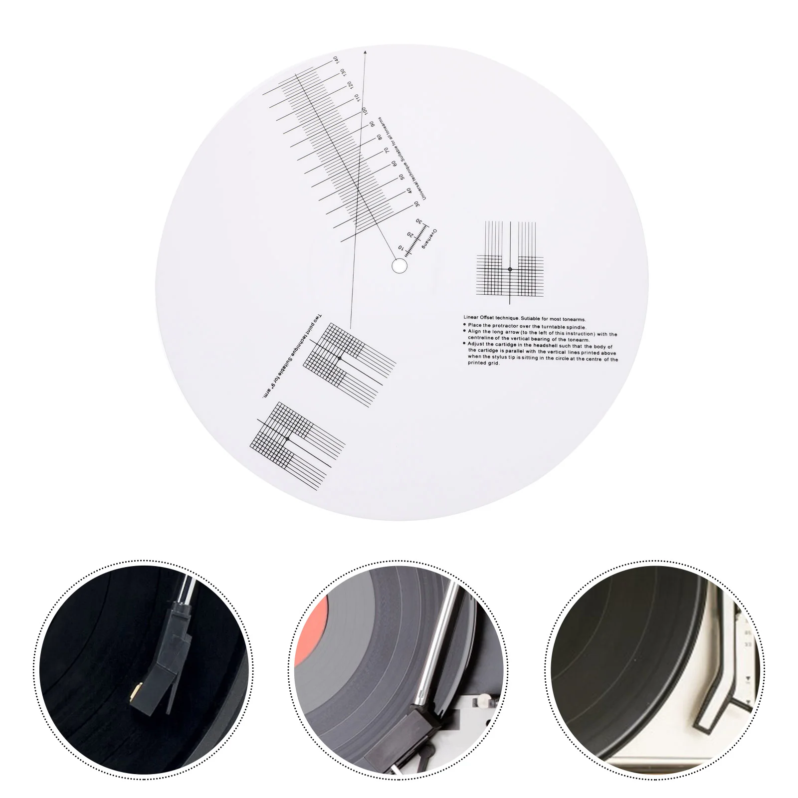 

Turntable Tool Ruler Cartridge Alignment Gauge Adjustment Accessor Practical Music Vinyl Recorder Calibration Plate Acrylic
