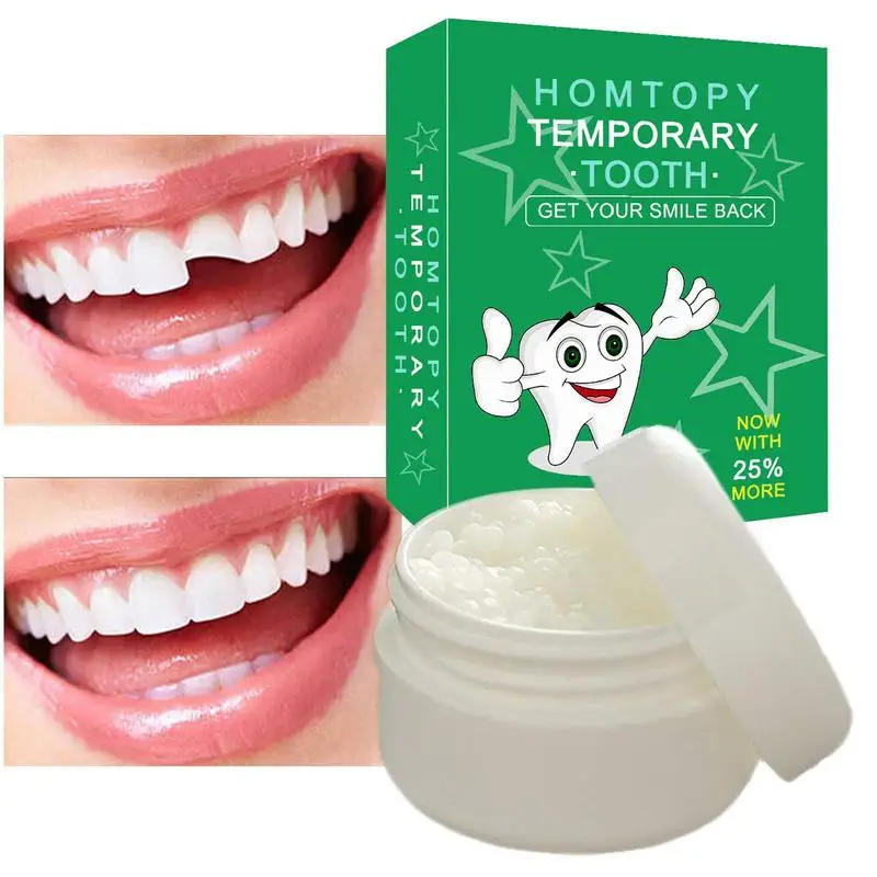 

Food Grade Tooth 30ml Denture Filling Tooth Repair Falseteeth Solid Glue Denture Adhesive For Men And Women Shapeable Teeth Glue