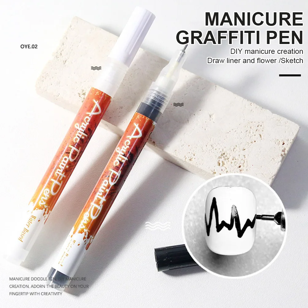

1 шт., ручка-граффити для дизайна ногтей