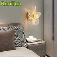 rnntuu nordic modern wall lamp beside crystalglass ball led wall lights fixtures wandlamp lighting bathroom mirror stair light