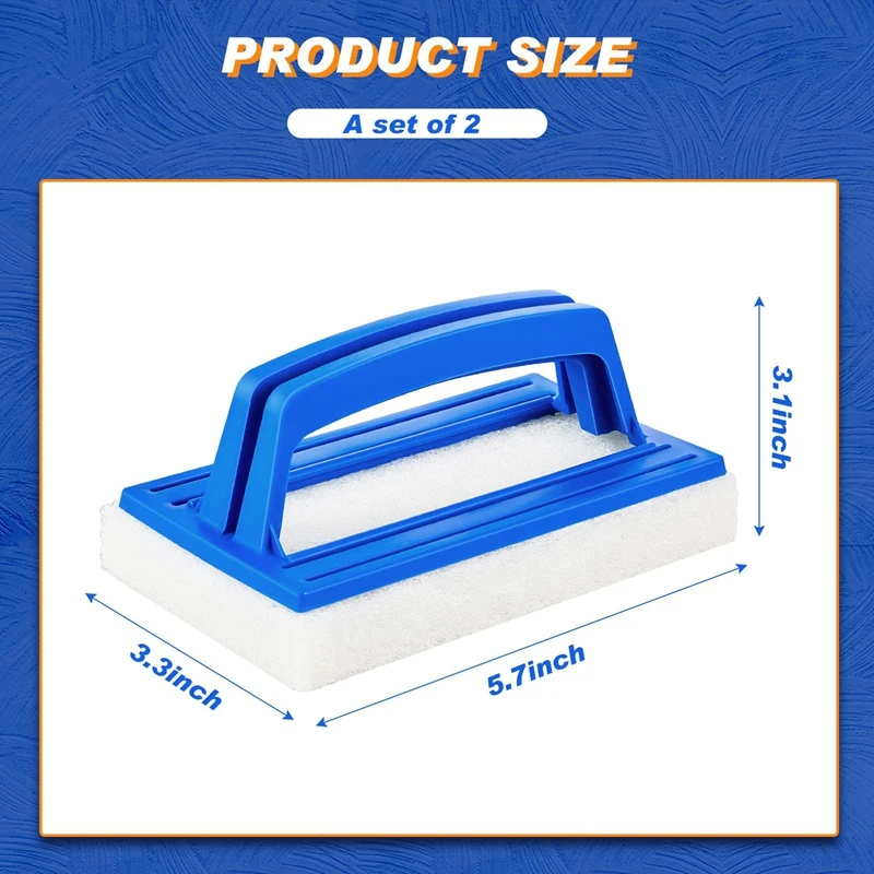 2 шт./упаковка губка для чистки бассейна