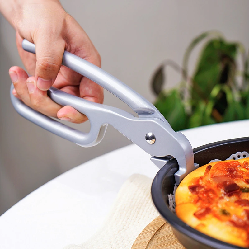 

New Anti-hot Bowl Handle Clip Dishes Clamp Folder Aluminium Alloy Bowl Clip Universal Pots Gripper Pizza Pan Pliers Kitchen Tool