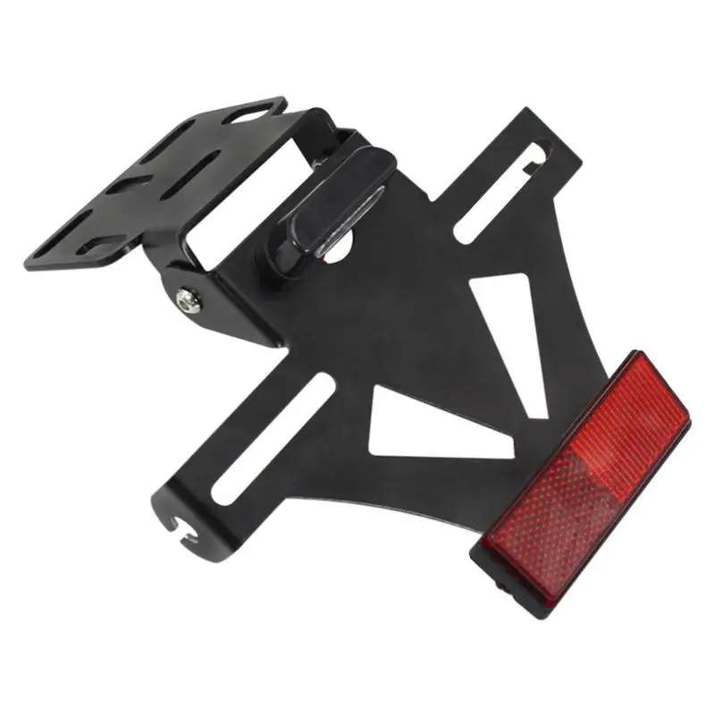 

Rear Tail Tidy License Plate Holder Bracket Universal Motorcycle Rear License Plate Mount Holder Bracket Frame With LED Light
