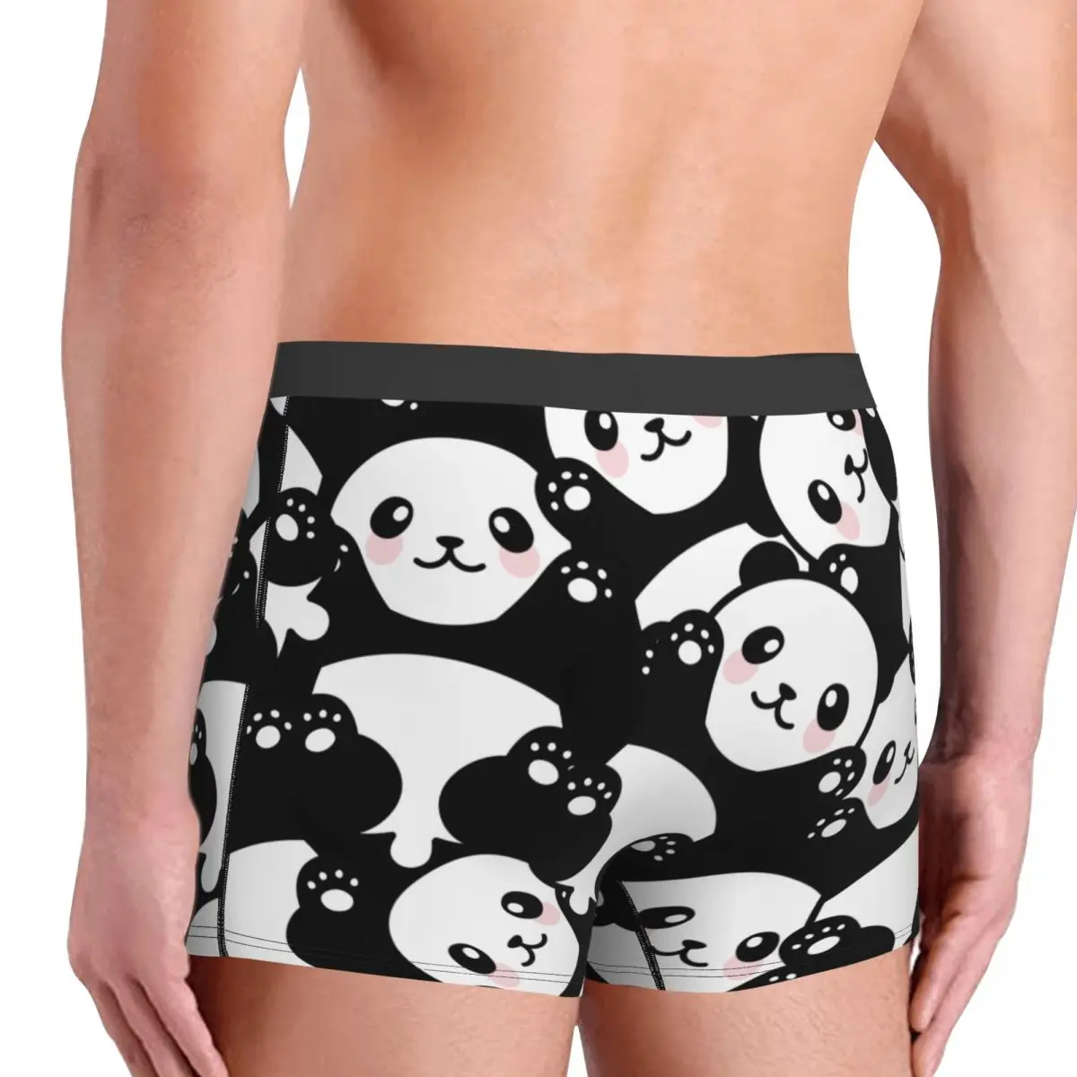 Мужское нижнее белье с милой пандой трусы-боксеры милым животным юмором мужские