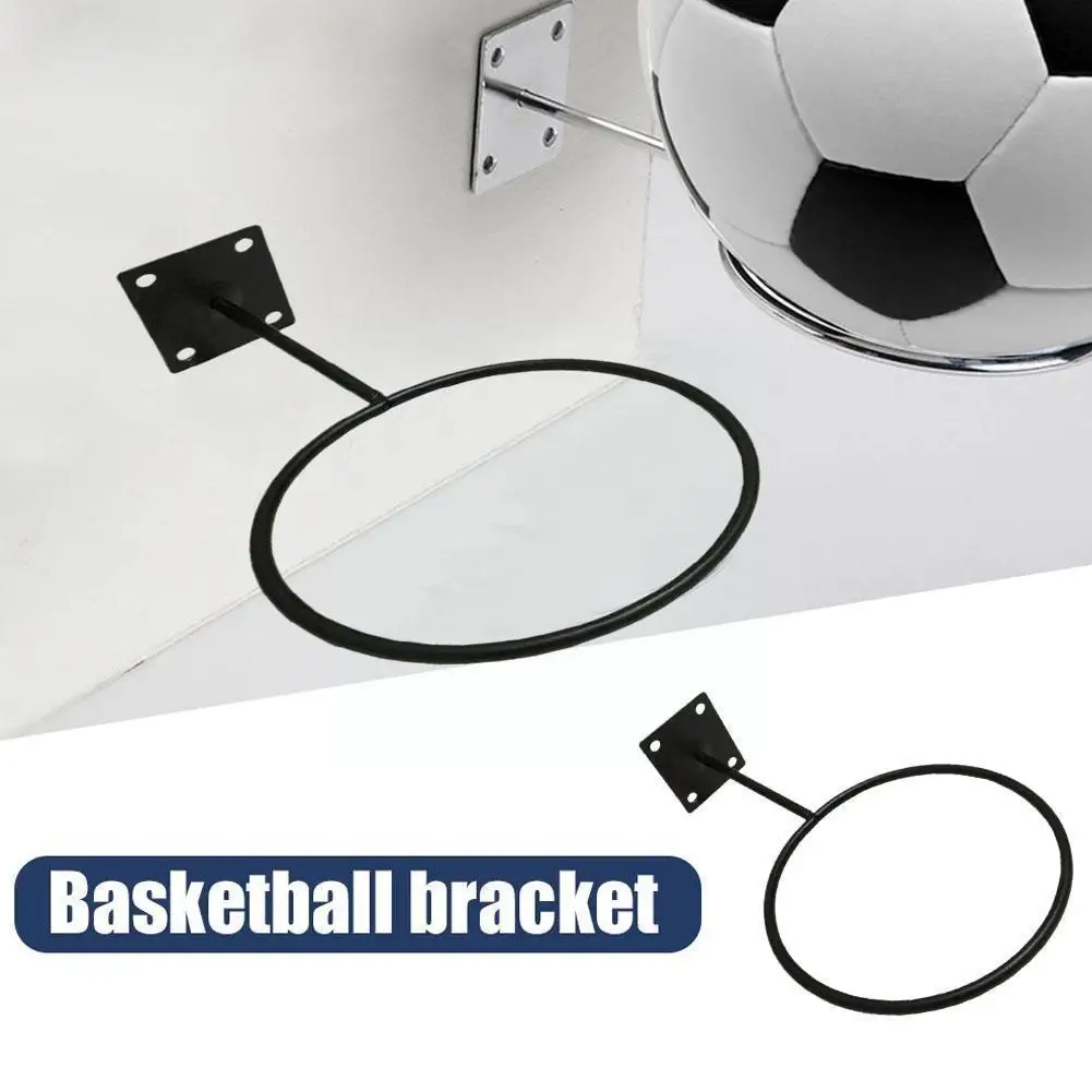 

Stainless Steel Ball Holder Wall Mounted Display Racks Exercise Display Hoop Ball Soccer Basketball Volleyball Football Sta O5q5