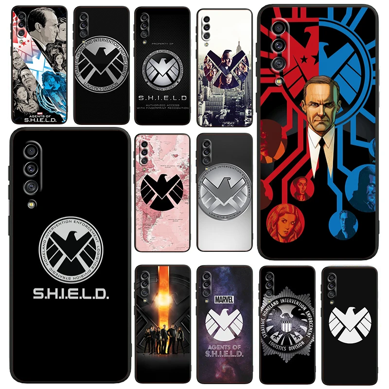 

Marvel SHIELD For Samsung Galaxy A90 A80 A70 S A60 A50S A30 S A40 S A2 A20E A20 S A10S A10 E Black Phone Case