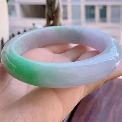 

Natural Myanmar Jade 54mm-62mm bracelet exquisite princess bracelet to send girlfriend to send mother Hetian jade