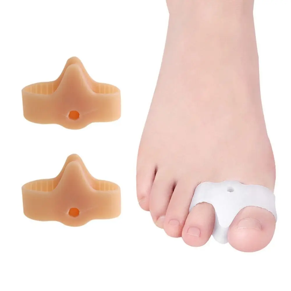 

1Pair Toe Separator Elastic Bunion Corrective Spacer Mu Valgus Big Foot Bone Correction Orthosis Foot Care Tool