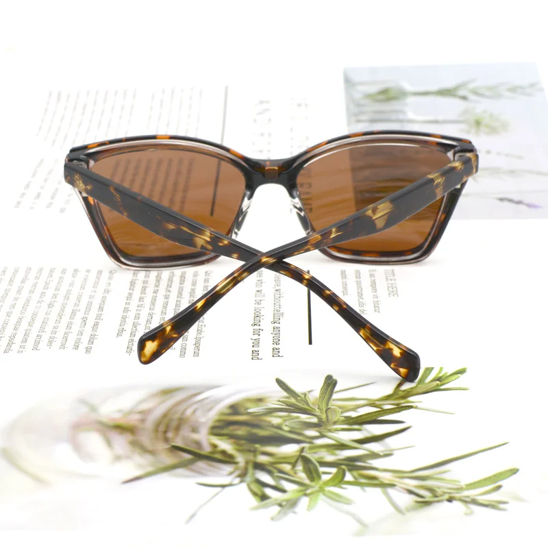 KANDREA 2 в 1 Ретро Поляризованные магнитные Солнцезащитные очки женские модные