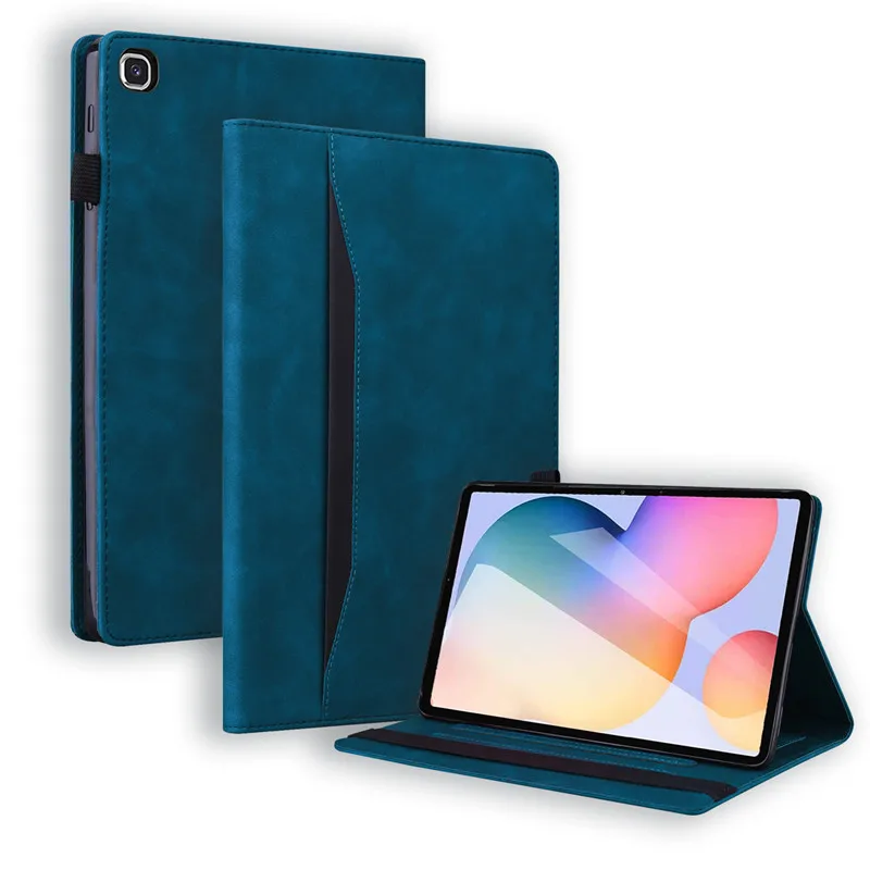 

Business Wallet Funda For Samsung Galaxy Tab S6 Lite 2022 Case SM-P613 P619 P610 P615 10.4" Smart Cover with Soft TPU Back Shell