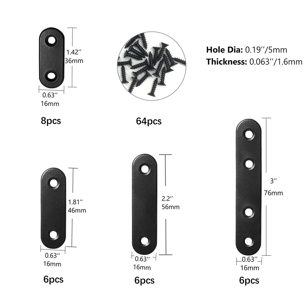 Мебельная сборка 14x12x2 см плоская металлическая скоба комплект угловых