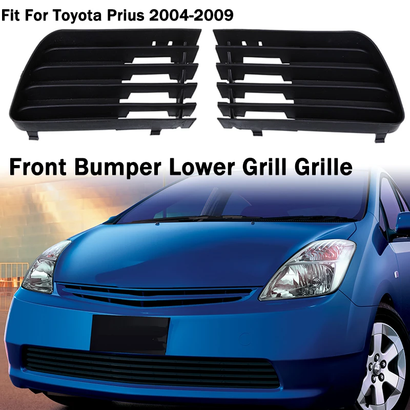 Fog Lamp Frame Front Bumper Lower Grill Grilles Bezel Cover Fit For Toyota Prius 2004 2005 2006 2007 2008 2009 Car Accessories