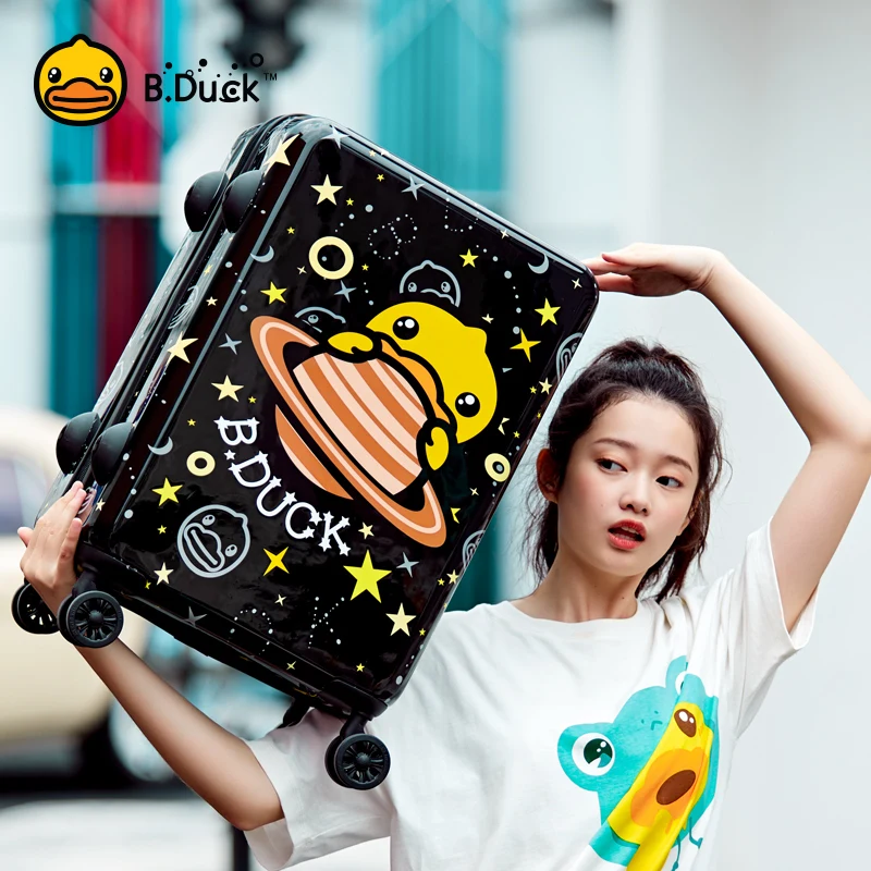 AOWEILA Luggage Hand Suitcase on Wheel Travel Suitcase Trolley Case Boarding Starry Sky Small Fresh 20 Inch For Women and Men