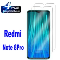 24pcs high auminum tempered glass for xiaomi redmi note 8 pro screen protector glass film