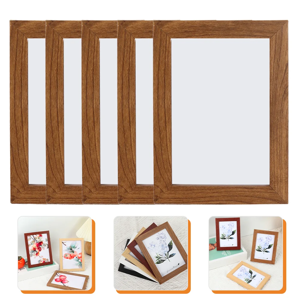 

Frame Photo Picture Display Wall Clip Tabletop Farmhouse Standing Wood Decor Flowers Dried Mementos Frames Poster Specimen