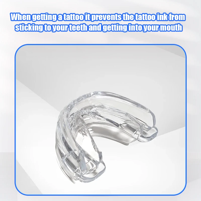 10/20Permanent Tattoo Floating Lip Mouth Guard Tooth Socket with Case Box for Tattooing Tebori Auxiliary Supplies - купить по