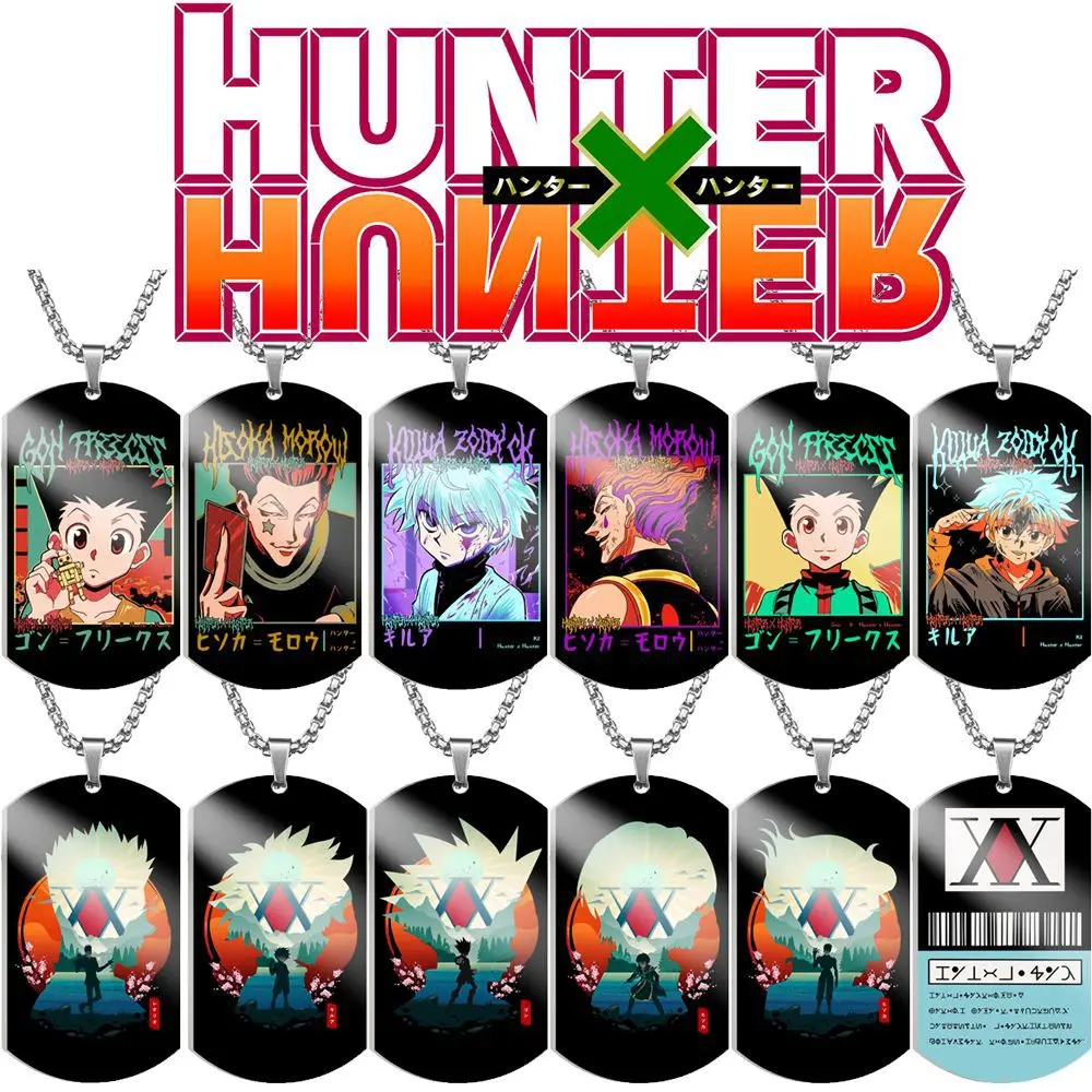 Ожерелье с подвеской из сплава для мужчин и женщин аниме Hunter x GON FREECSS Killua Zoldyck Kurapika