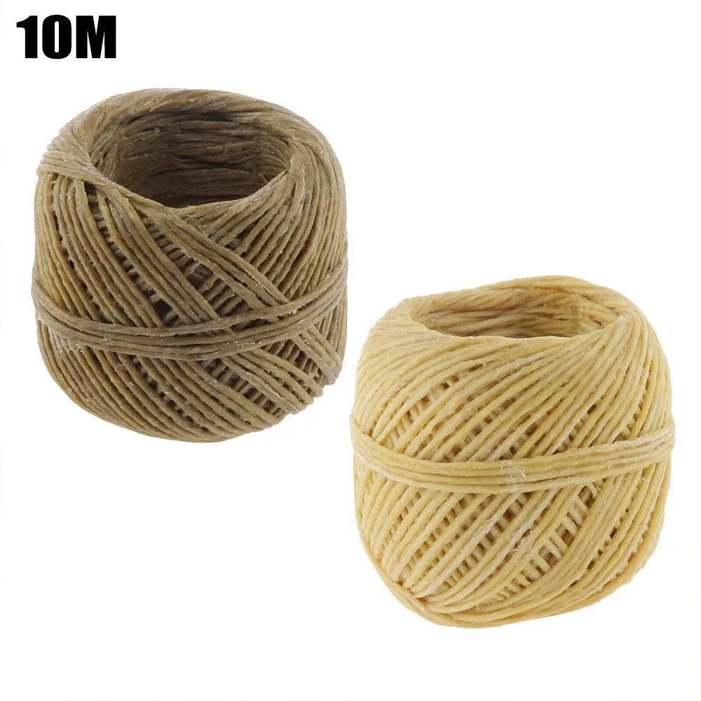 

Roll Beeswax Wicks 33 FT Coated Natural Beeswax 100% Organic Hemps For Candle Making DIY Ignition Ropes Thread Cord Auxiliary